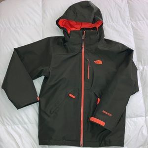 SALE!! North Face Hunter Green and orange jacket, GOR-TEX edition Size LG (boy)